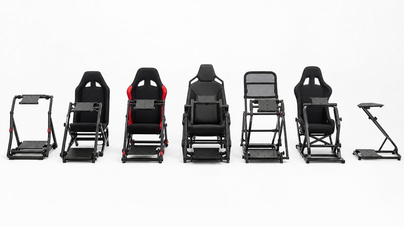 Lineup of the best sim racing cockpits under $300 compared side by side