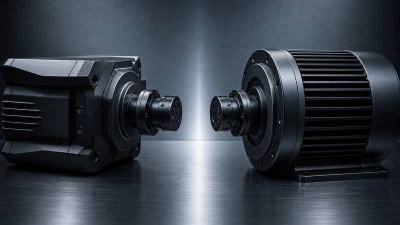 Gear driven and direct drive budget sim racing wheels side by side